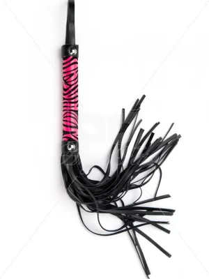 Pink small leopard flogger